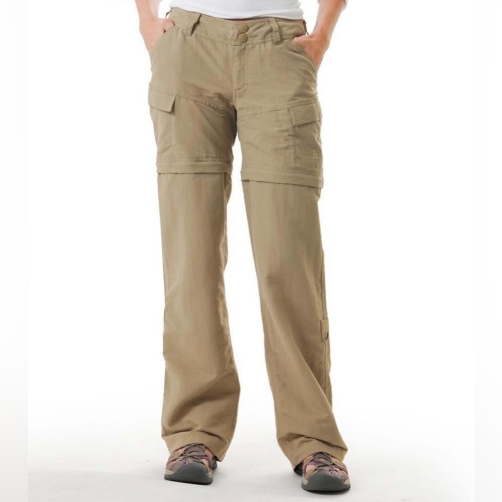 The North Face Women’s Paramount Convertible Pant Short Taupe Tan Beige 10